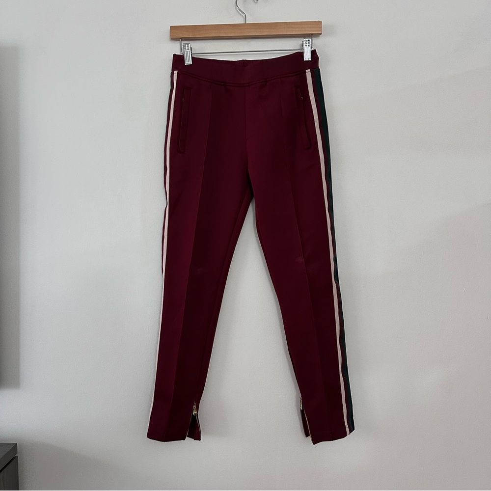 Kith Kids Track Pants Zipper Bottom Burgundy size 12‎